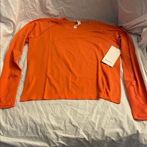 lululemon athletica Orange Long Sleeve Top